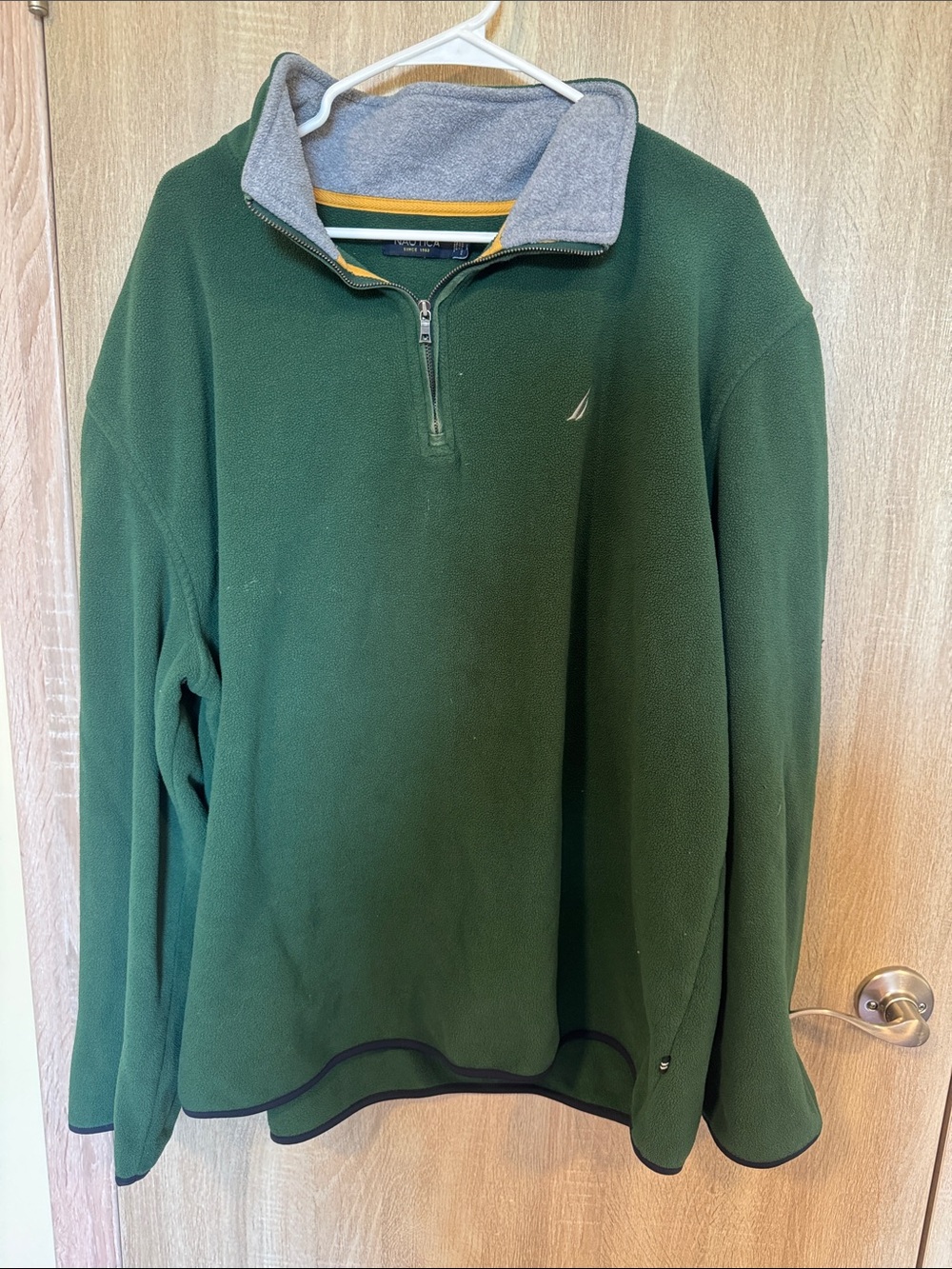 Nautica Forest Green Zip-Up Sweater